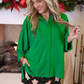 PREORDER- Sloane Button Up Top - Green