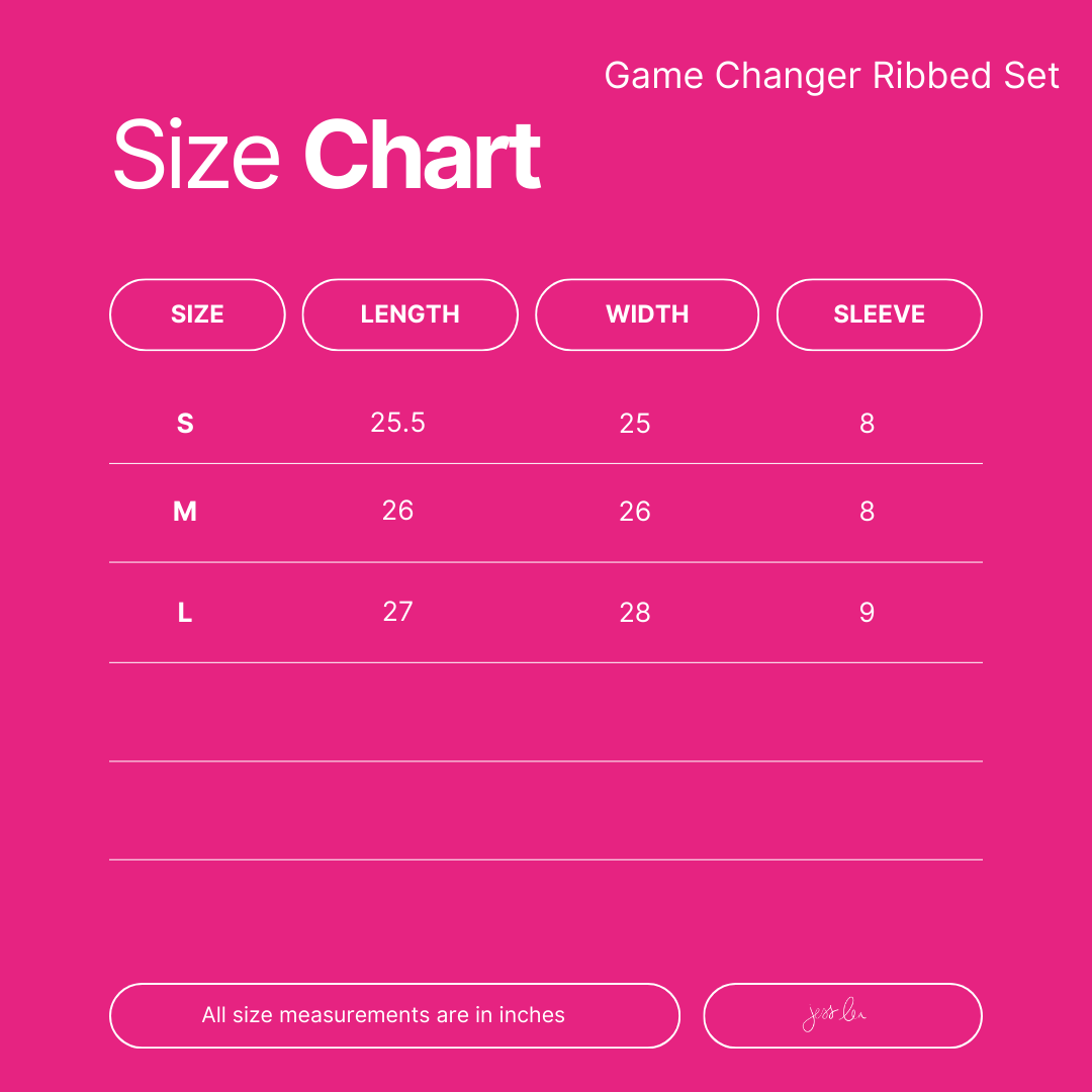 PREORDER-Game Changer Ribbed Set