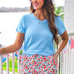 PREORDER- Patriotic Blooms Skort