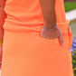 Make It Count Textured Set- Neon Orange