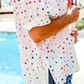 PREORDER- Sutton Button Up Top- Patriotic Stars