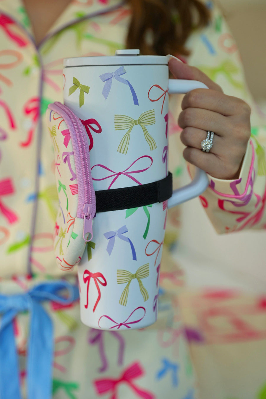 Tumbler Zip Pouch- Daylight Bow