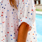 PREORDER- Sutton Button Up Top- Patriotic Stars
