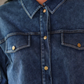 PREORDER- Refined Denim Bomber Jacket- Light Wash
