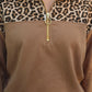 Mia Printed Pullover- Safari Chic