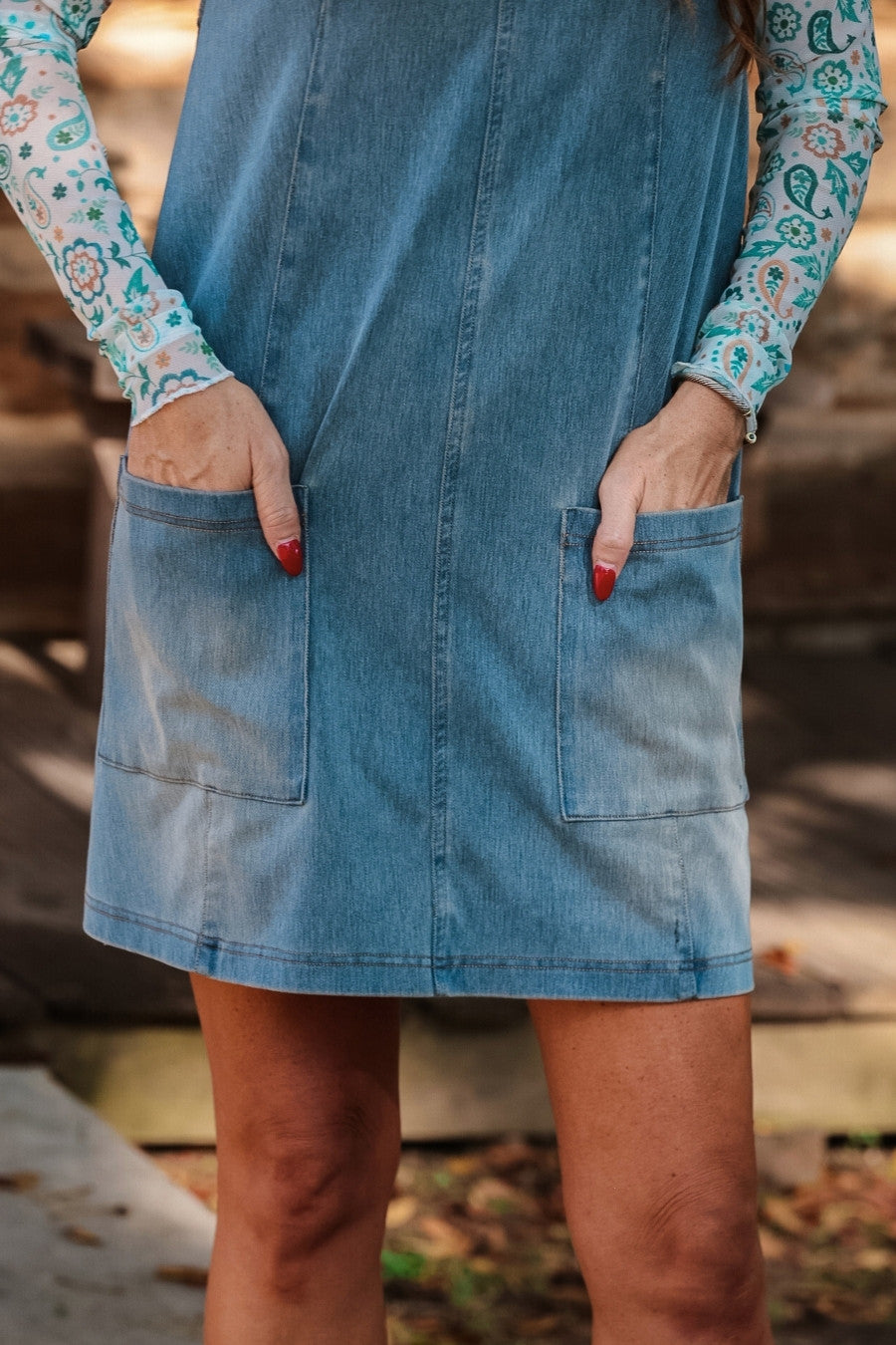 PREORDER- Meadow Refined Denim Jumper Dress