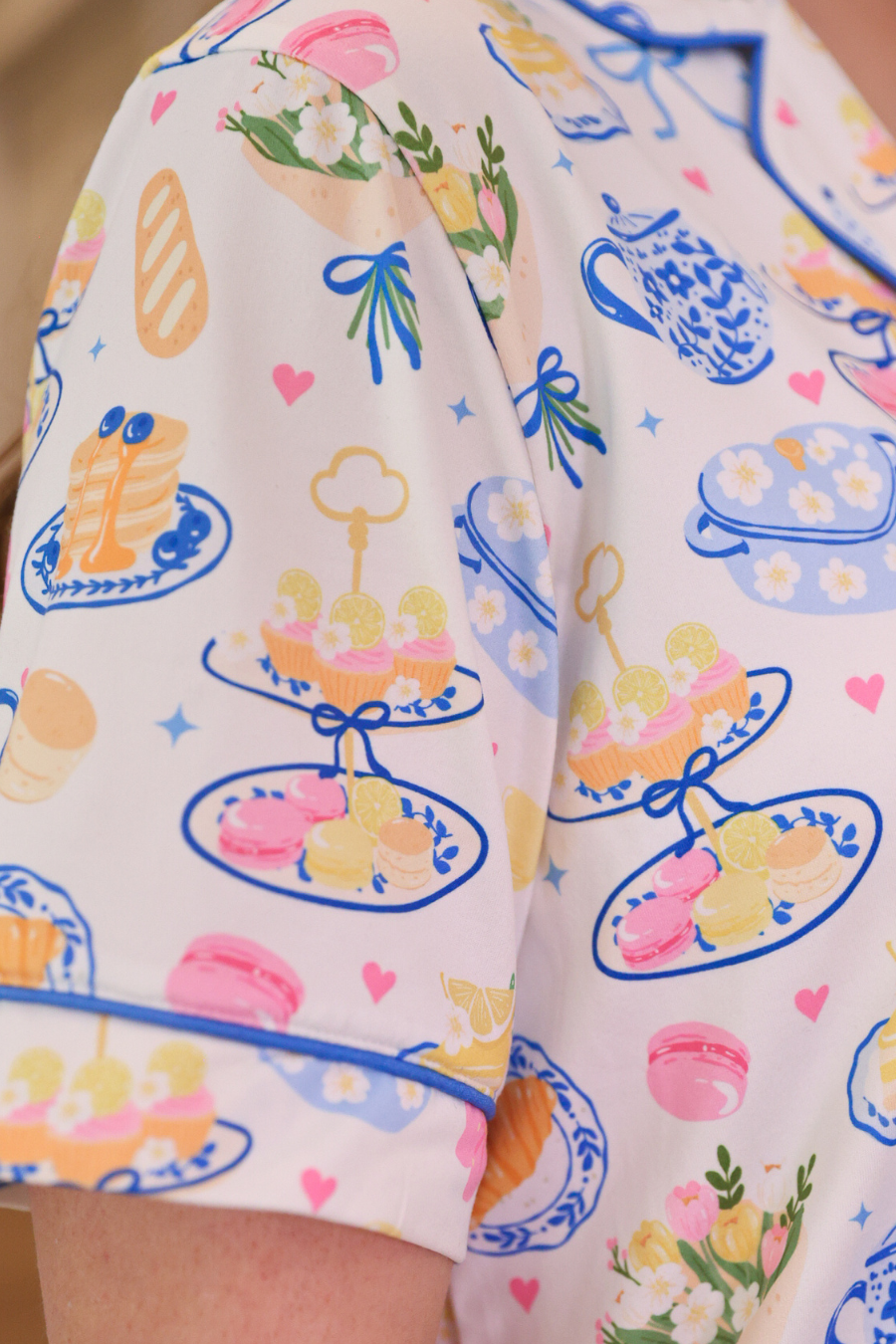 PREORDER- Sunday Brunch Ruffle Pajama Set