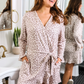 Almost Ready Ribbed Robe- Bella Leopard