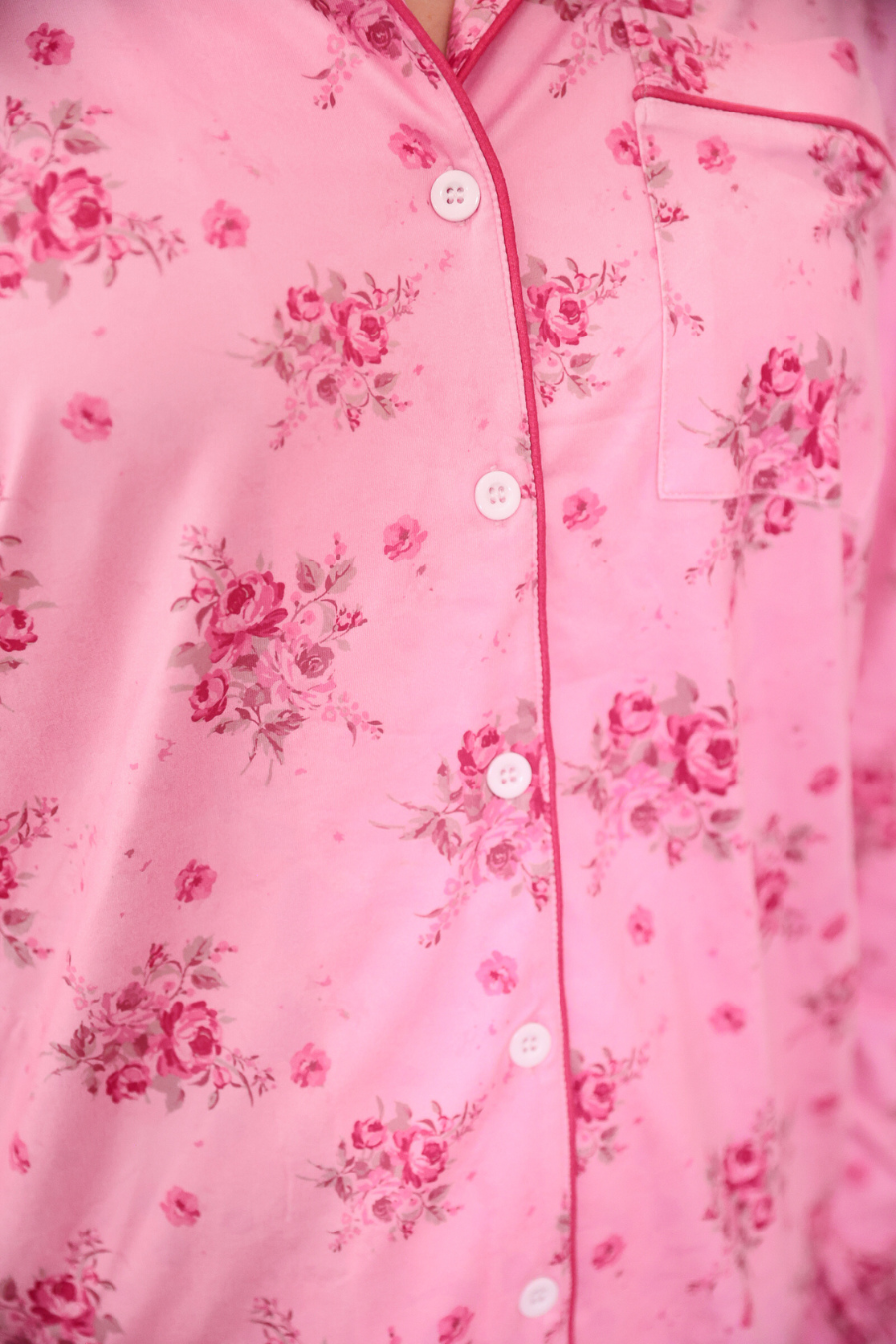 PREORDER- Blushing Blooms Ruffle Pajama Set