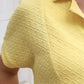 Ezra Textured Zipper Dress- Butter Yellow