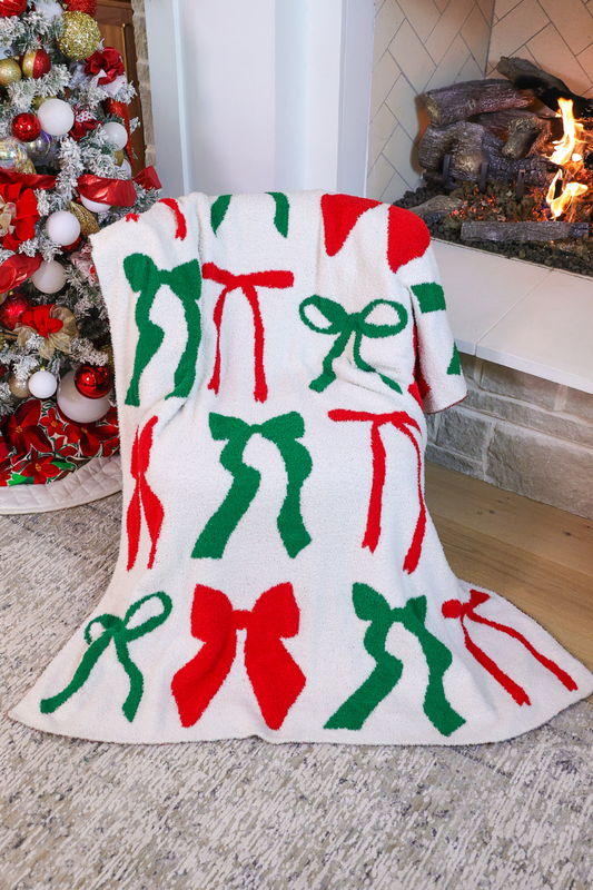 PREORDER-Midnight Bow Christmas Edition Blanket