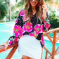 Slip Into Floral Button Up Top