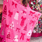 PREORDER- Pretty Pink Christmas Blanket