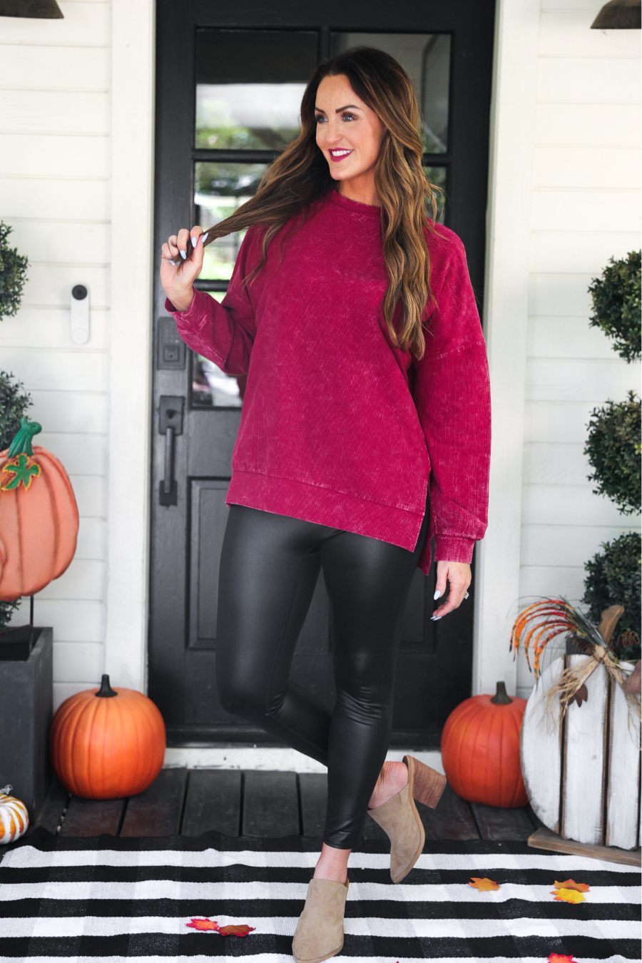 PREORDER- On Repeat Faux Leather Leggings