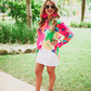 Eyes On Paradise Button Up Top