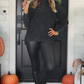 PREORDER Alexis Corded Vintage Pullover - Black