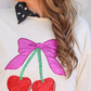 PREORDER- Cherry Bow Luxe Pullover