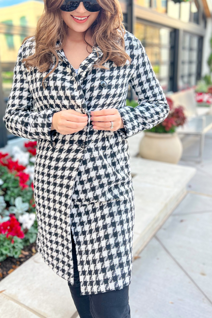 Fifth Avenue Herringbone Coat - Jess Lea Wholesale