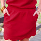 Make It Count Cap Sleeve Set- Burgundy