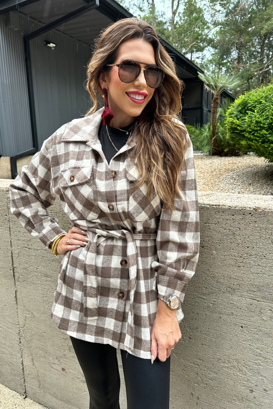 Maple Plaid Shacket - Jess Lea Wholesale