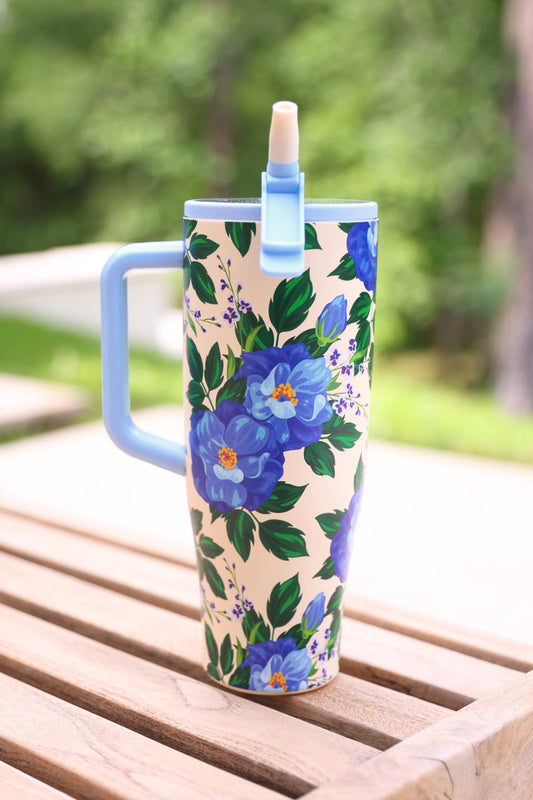 PREORDER- Caroline Floral Sleek Tumbler