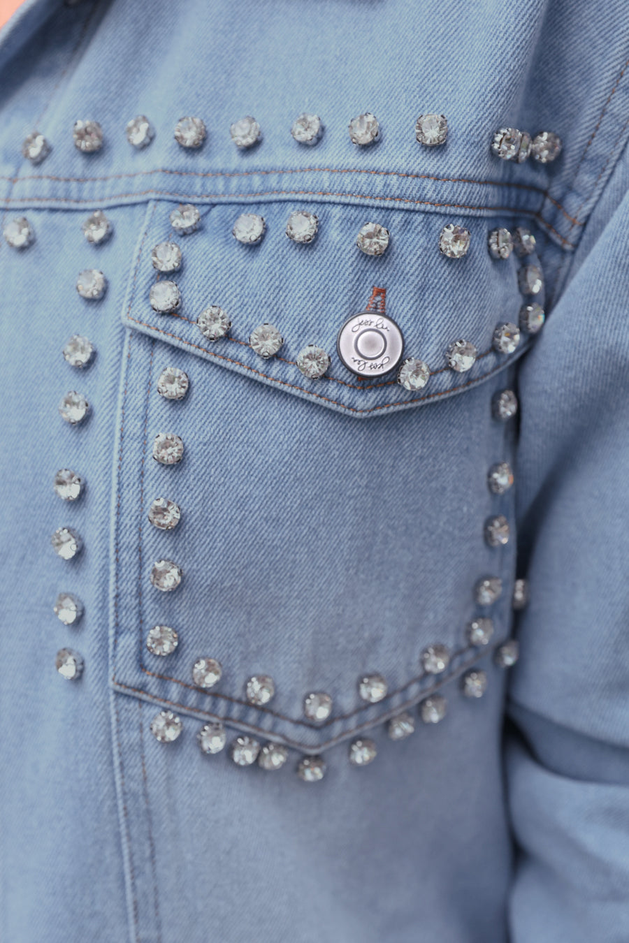 Stella Rhinestone Denim Jacket