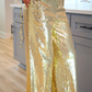 PREORDER- Bring the Sparkle Sequin Pants- Gold