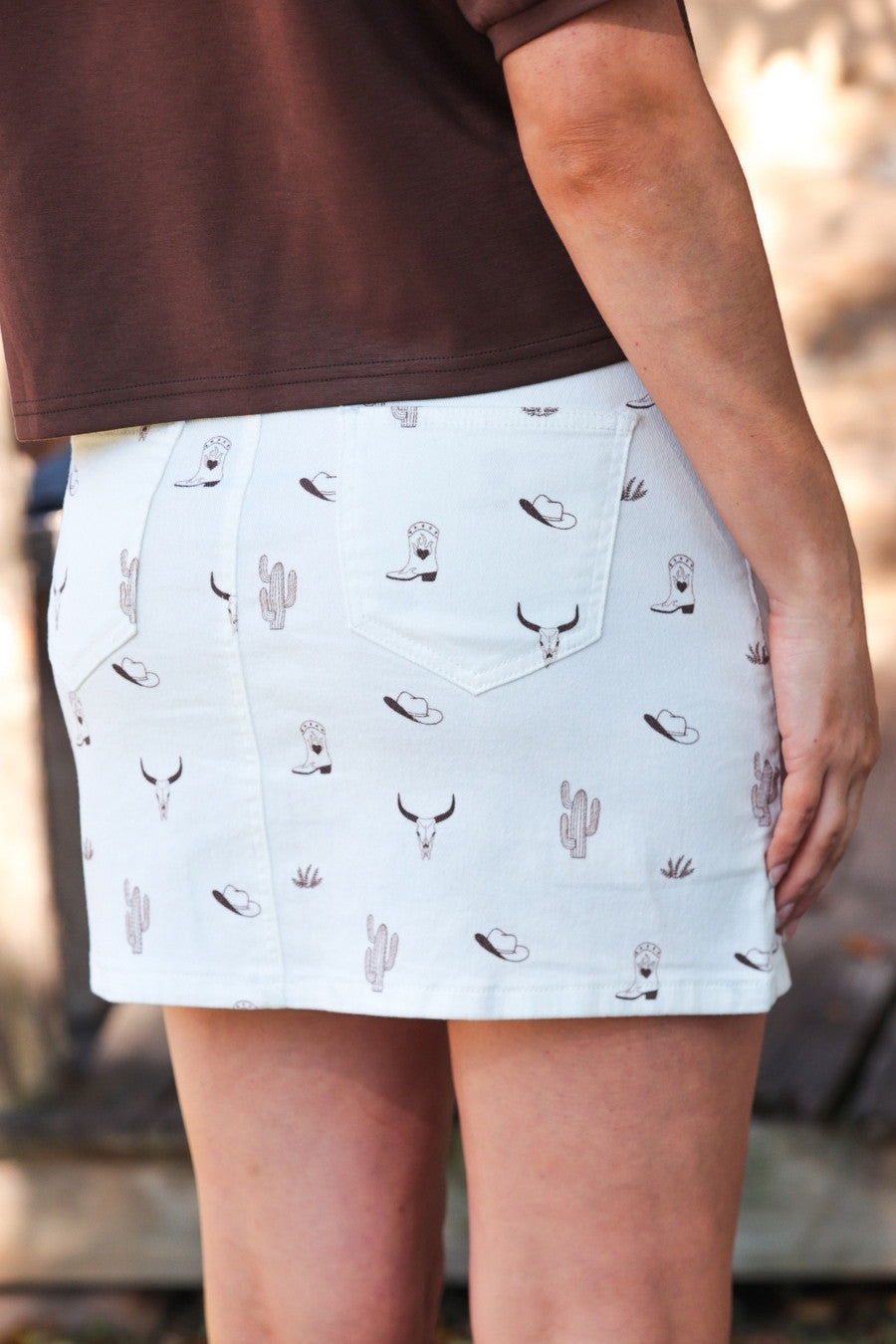 PREORDER- Western Nova Denim Skirt