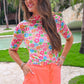 PREORDER- Solid Neon Coral Skort