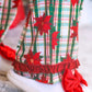 PREORDER- Plaid Poinsettia Ruffle Pajama Set