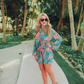 Paradise Awaits Pleated Set