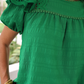 Kimber Eyelet Top, Green