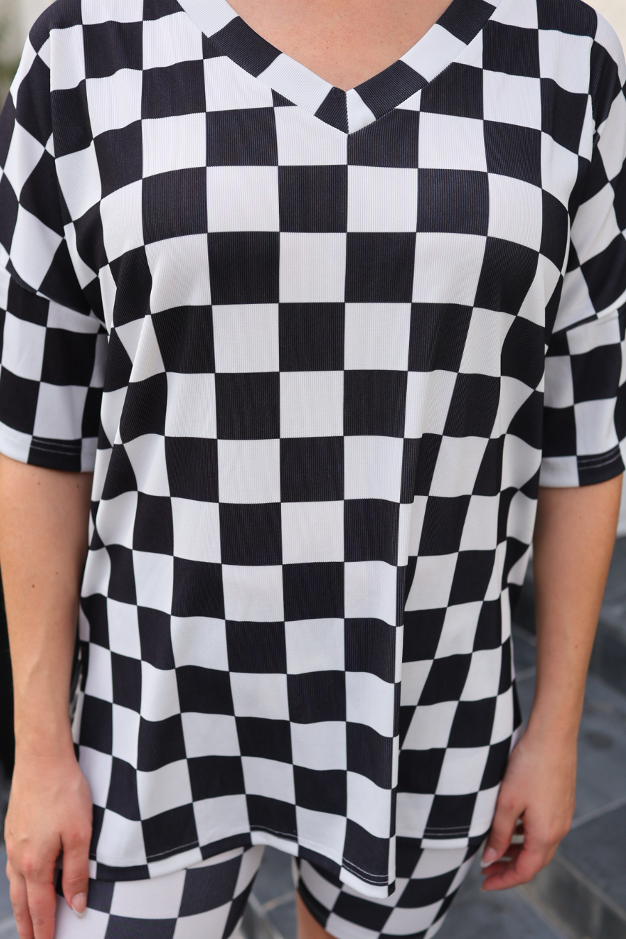 PREORDER- All Day Biker Set- Checkerboard Checkered