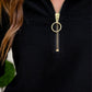 PREORDER- Levi Ribbed Quarter Zip Pullover- Black