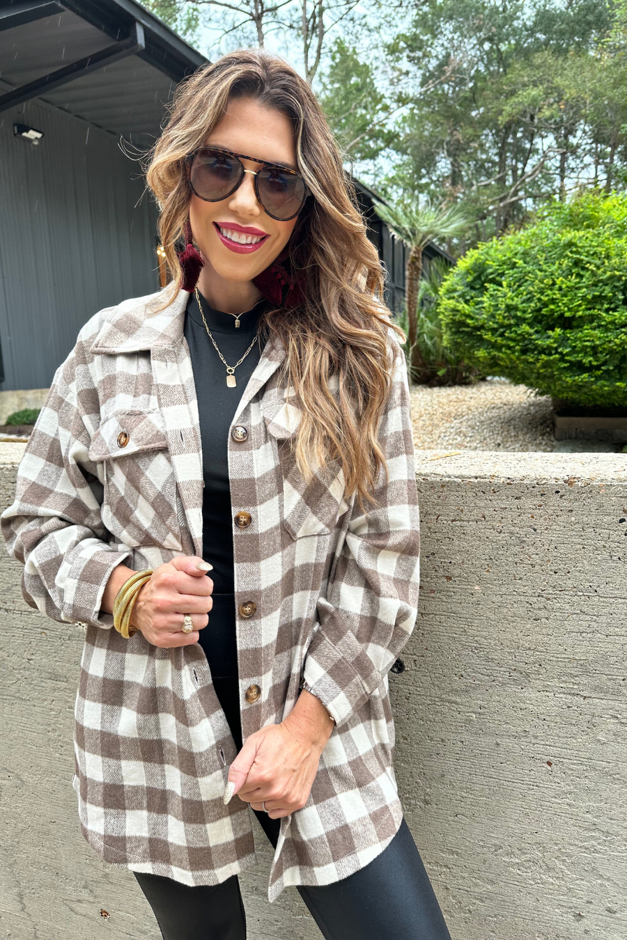 Maple Plaid Shacket - Jess Lea Wholesale