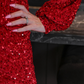 Preorder- Old Flame Sequin Dress - Red