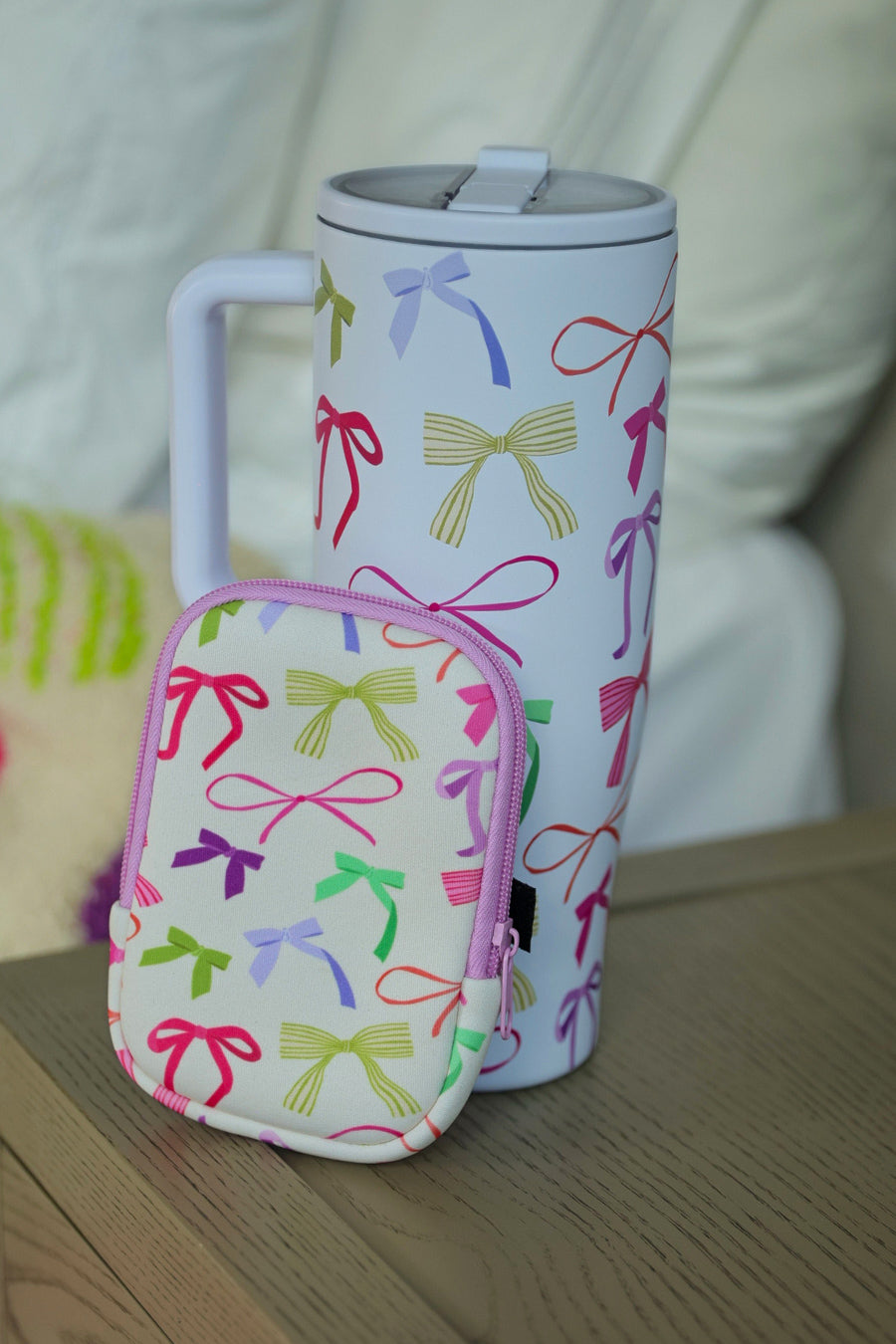 Tumbler Zip Pouch- Daylight Bow