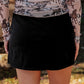 PREORDER- Refined Denim Stretch Skort- Black Wash