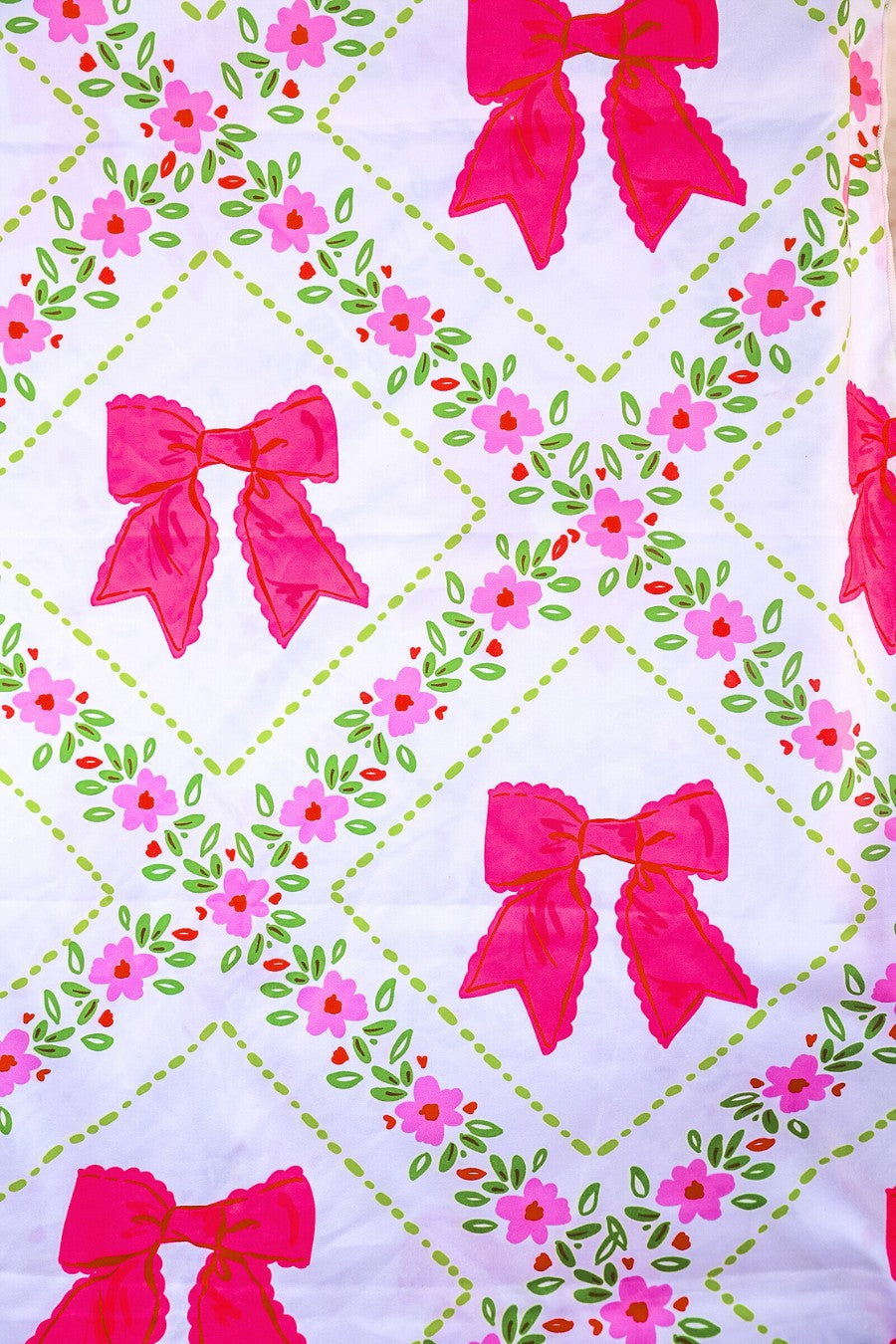 PREORDER- Pretty Lattice Bow Towel