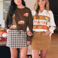 PREORDER- Chocolate Gingham Skort