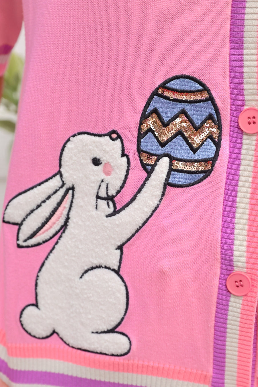 PREORDER- Hoppy Easter Short Sleeve Cardigan