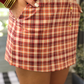 PREORDER Thankful Plaid Skort