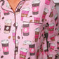 PREORDER- Coffee Date Ruffle Pajama Set