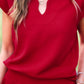 Make It Count Cap Sleeve Set- Burgundy
