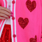 PREORDER- Sequin Patch Happy Hearts Relaxed Cardigan