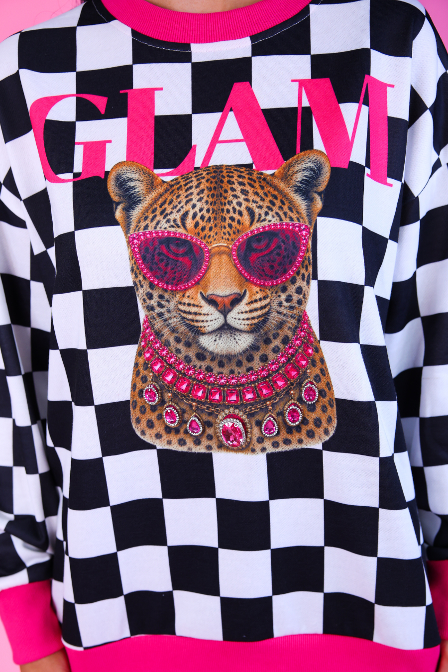 PREORDER- Pretty Wild Pullover- Glam Leopard