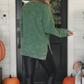 PREORDER Alexis Corded Vintage Pullover - Olive