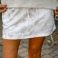 PREORDER- Printed Terry Skort Set- White Chloe Camo
