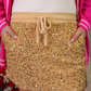 PREORDER- Velvet Hour Sequin Skort- Vintage Gold