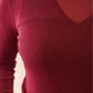 PREORDER- Keigan Mesh Top- Maroon Glitter